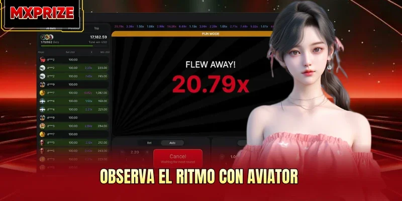 Observa el ritmo con Aviator Observa el ritmo con Aviator